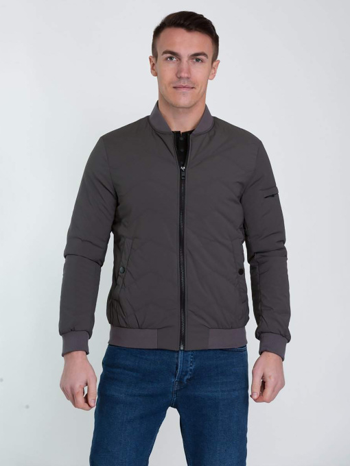 Куртки и дубленки Trend Collection модель TC3109GreyBMBRMN Фото
