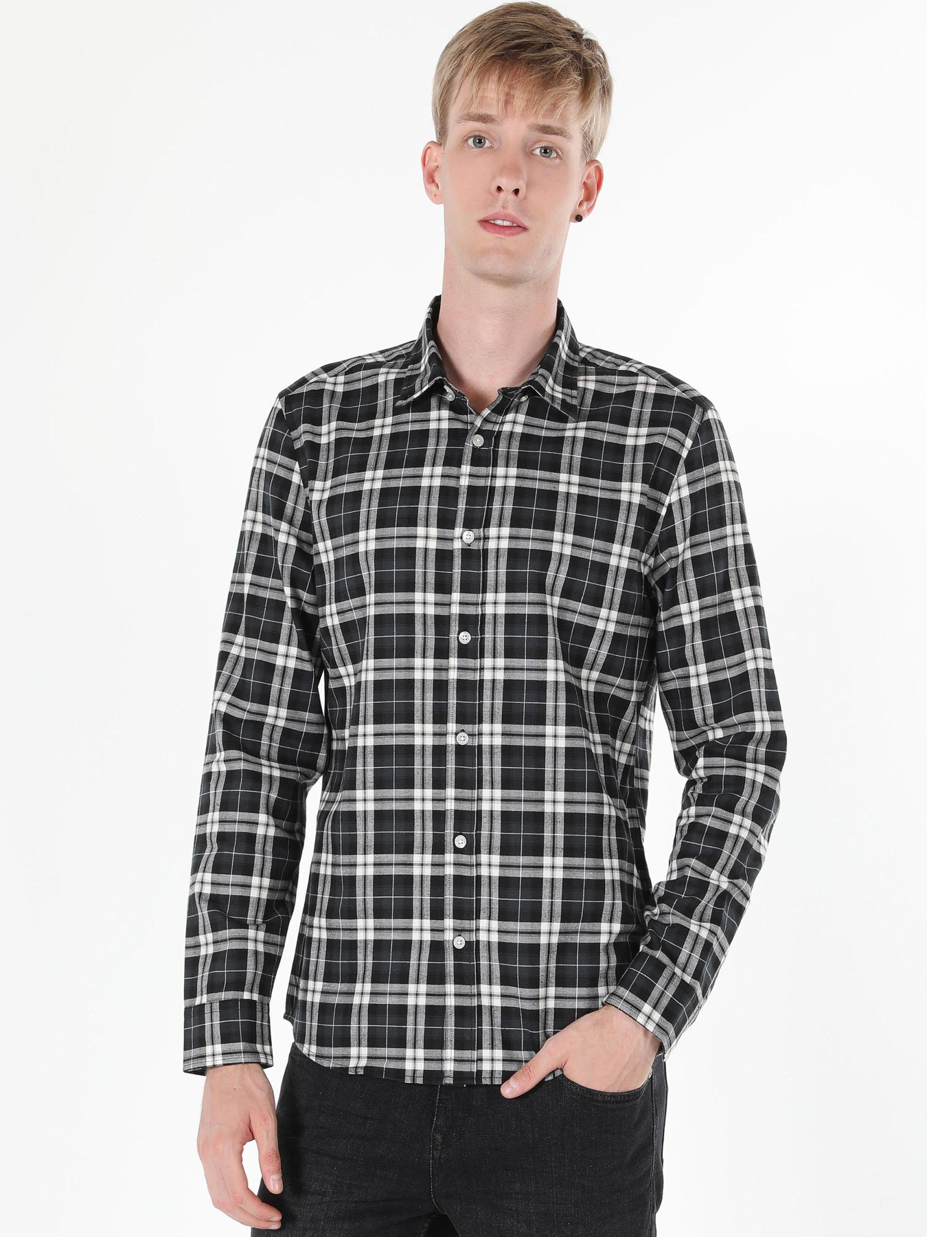Сорочки Colin’s модель CL1059816_Q1.V1_BLK Фото
