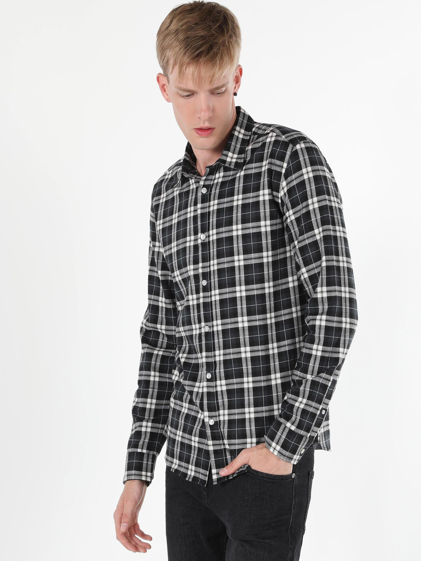 Сорочки Colin’s модель CL1059816_Q1.V1_BLK Фото