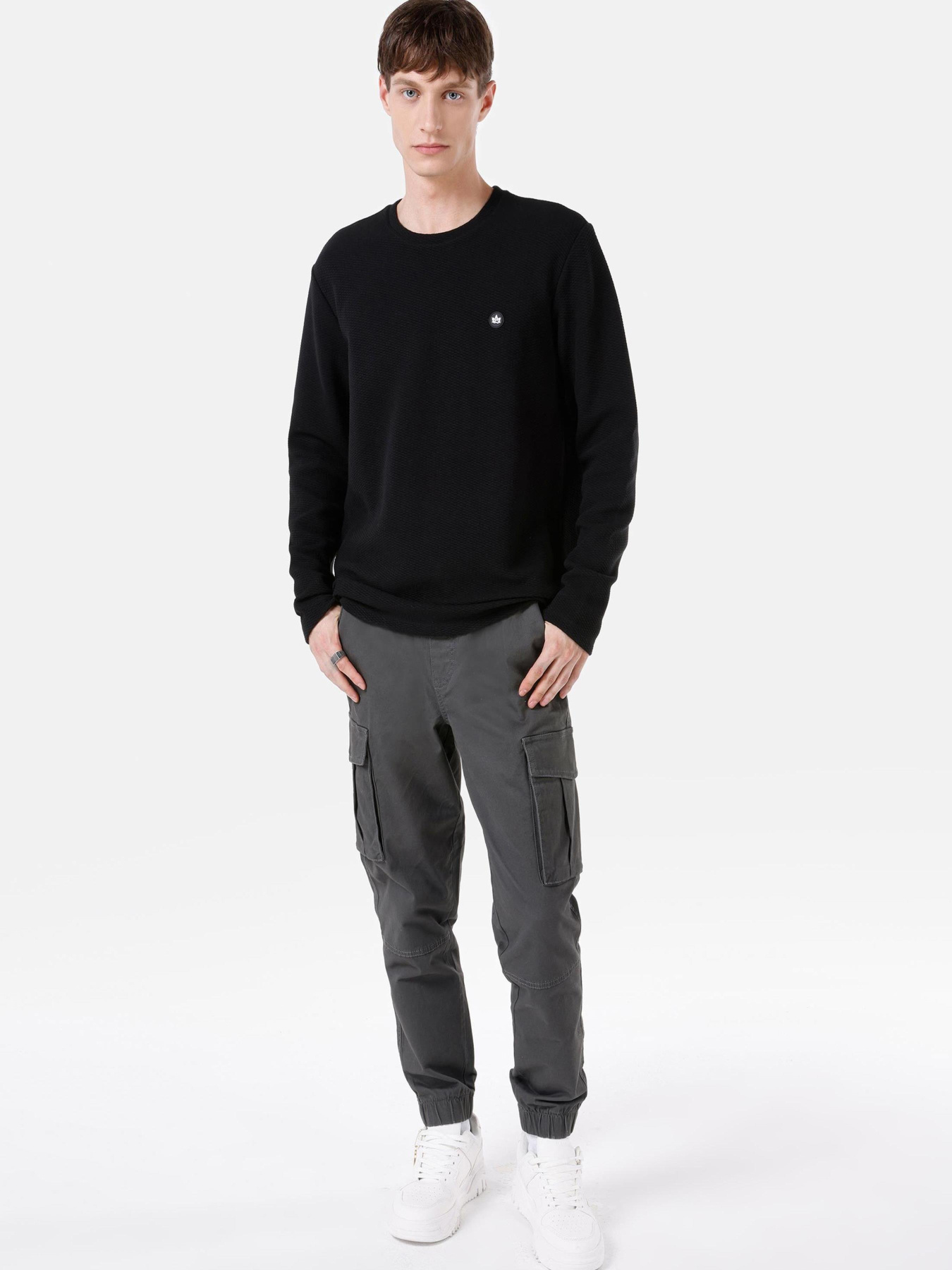 Худи и свитшоты Colin’s модель CL1066758_Q1.V1_BLK Фото