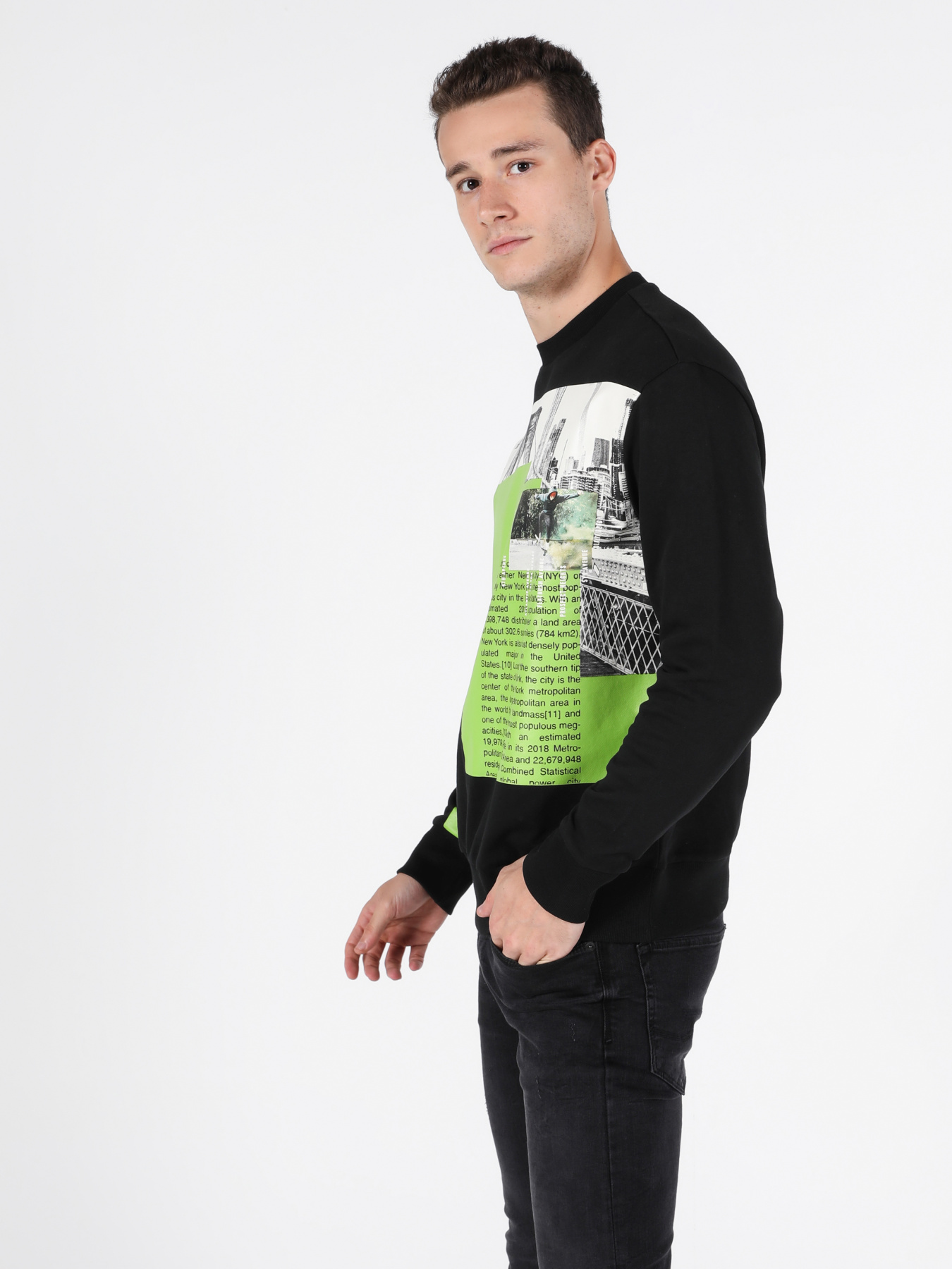 Худи и свитшоты Colin’s модель CL1051618_Q1.V1_BLK Фото