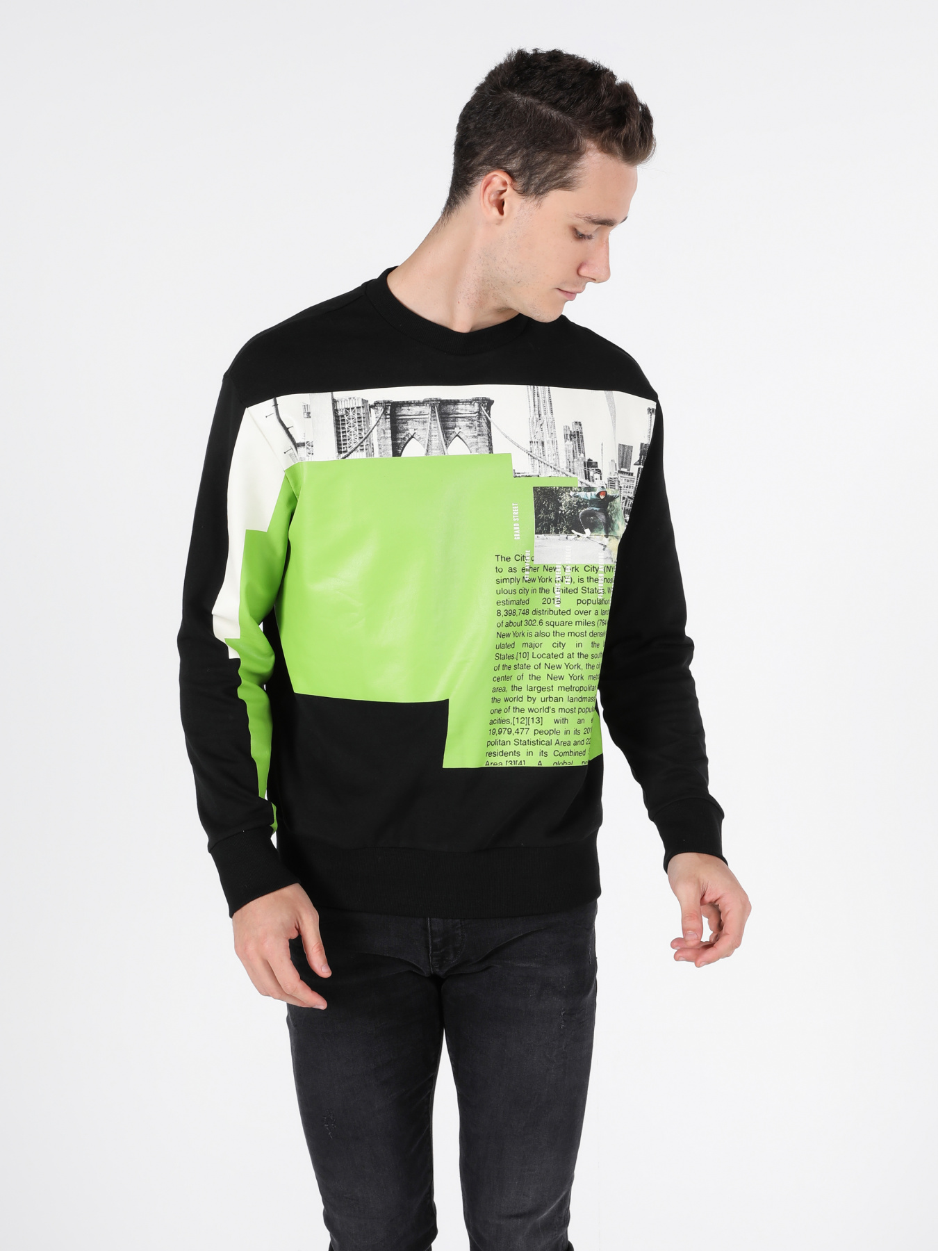 Худи и свитшоты Colin’s модель CL1051618_Q1.V1_BLK Фото