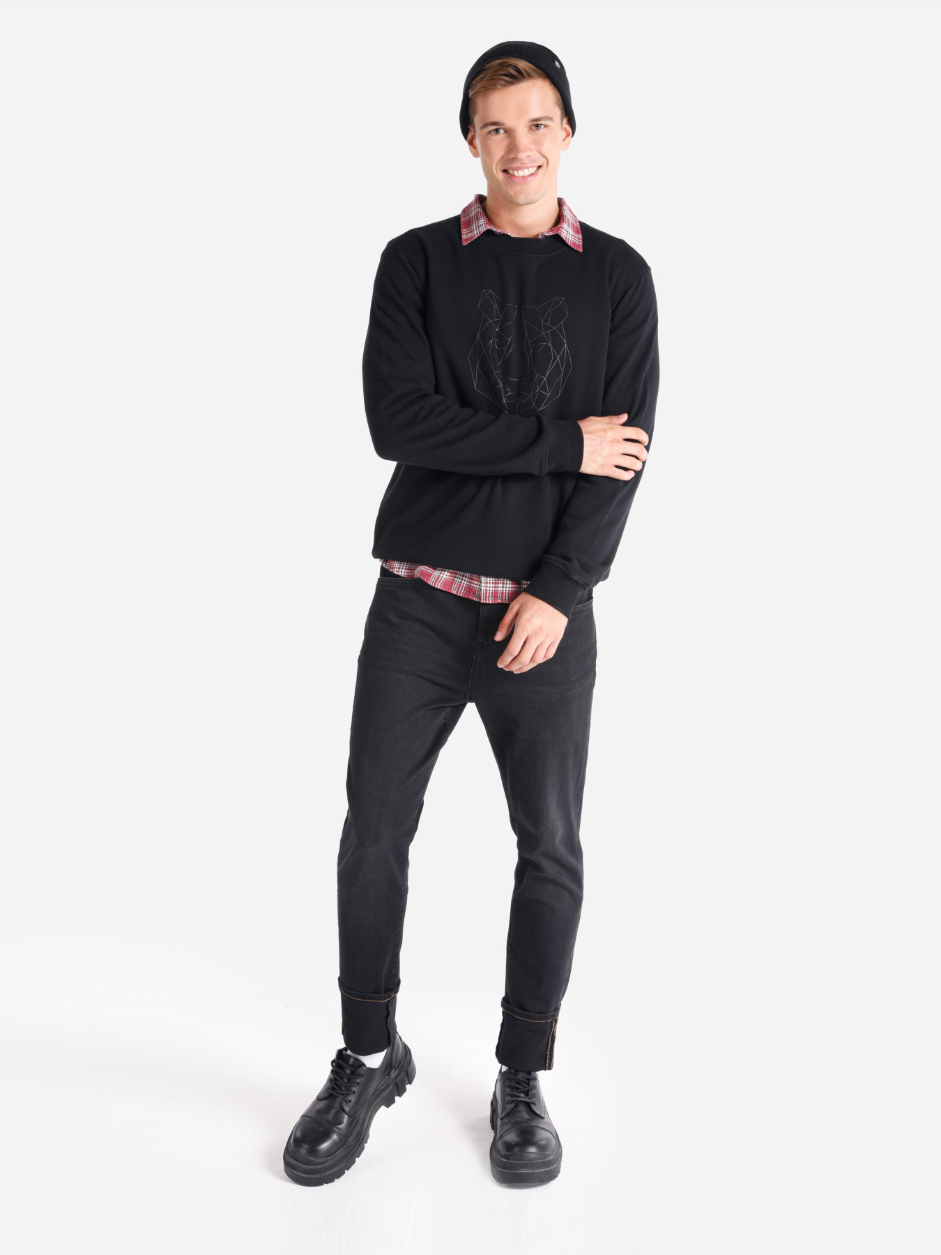 Худи и свитшоты Colin’s модель CL1065687_Q1.V1_BLK Фото