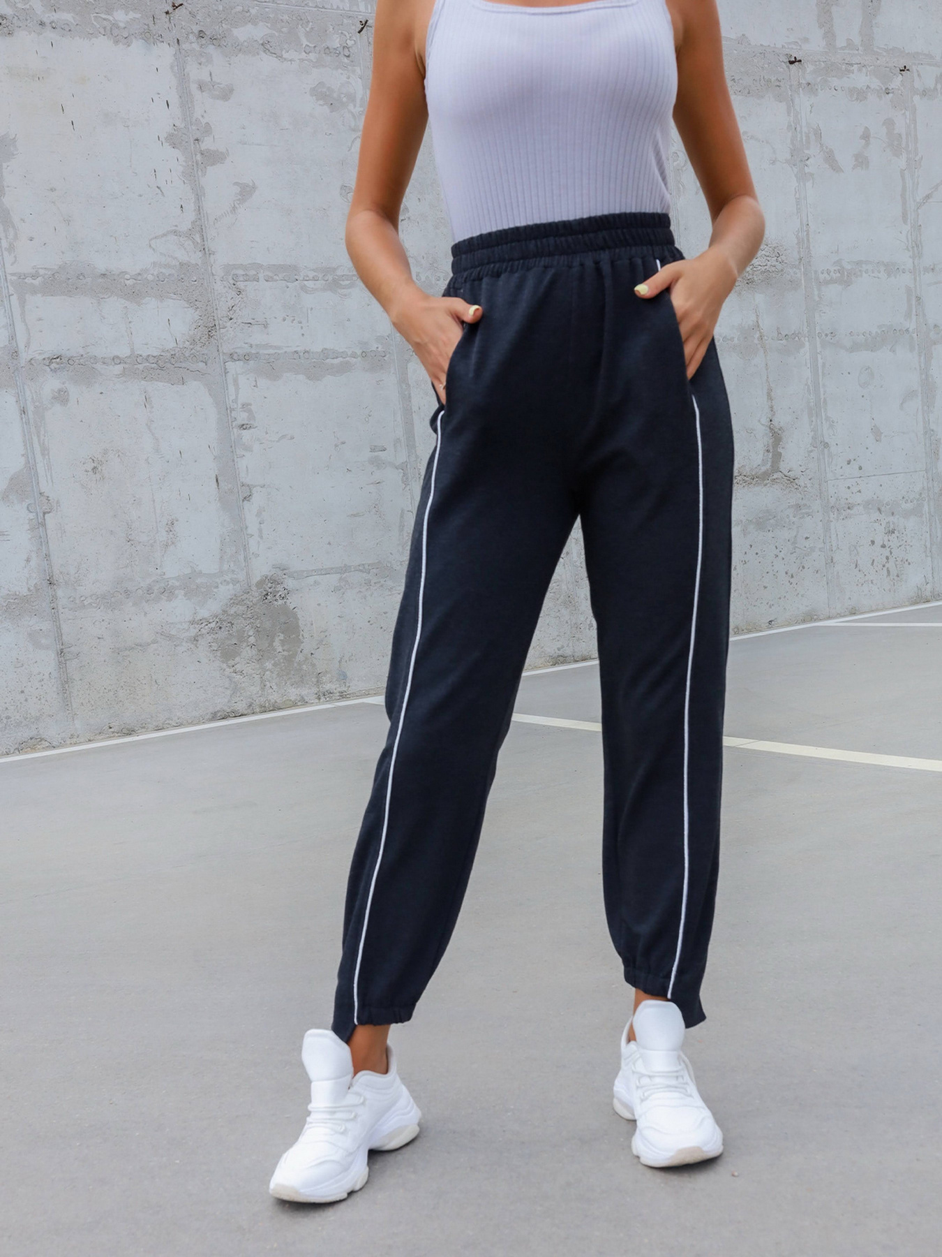 Штани ISSA Plus модель 12825_darkgray Фото