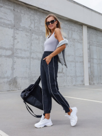 Штани ISSA Plus модель 12825_darkgray Фото