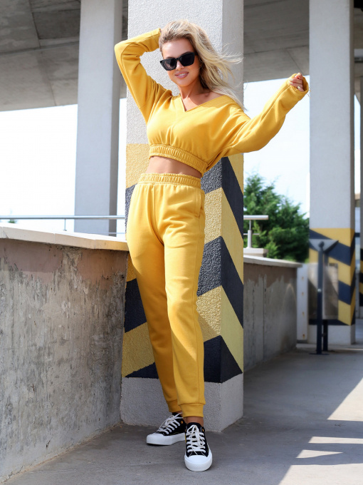 Костюми ISSA Plus модель 12844_mustard Фото
