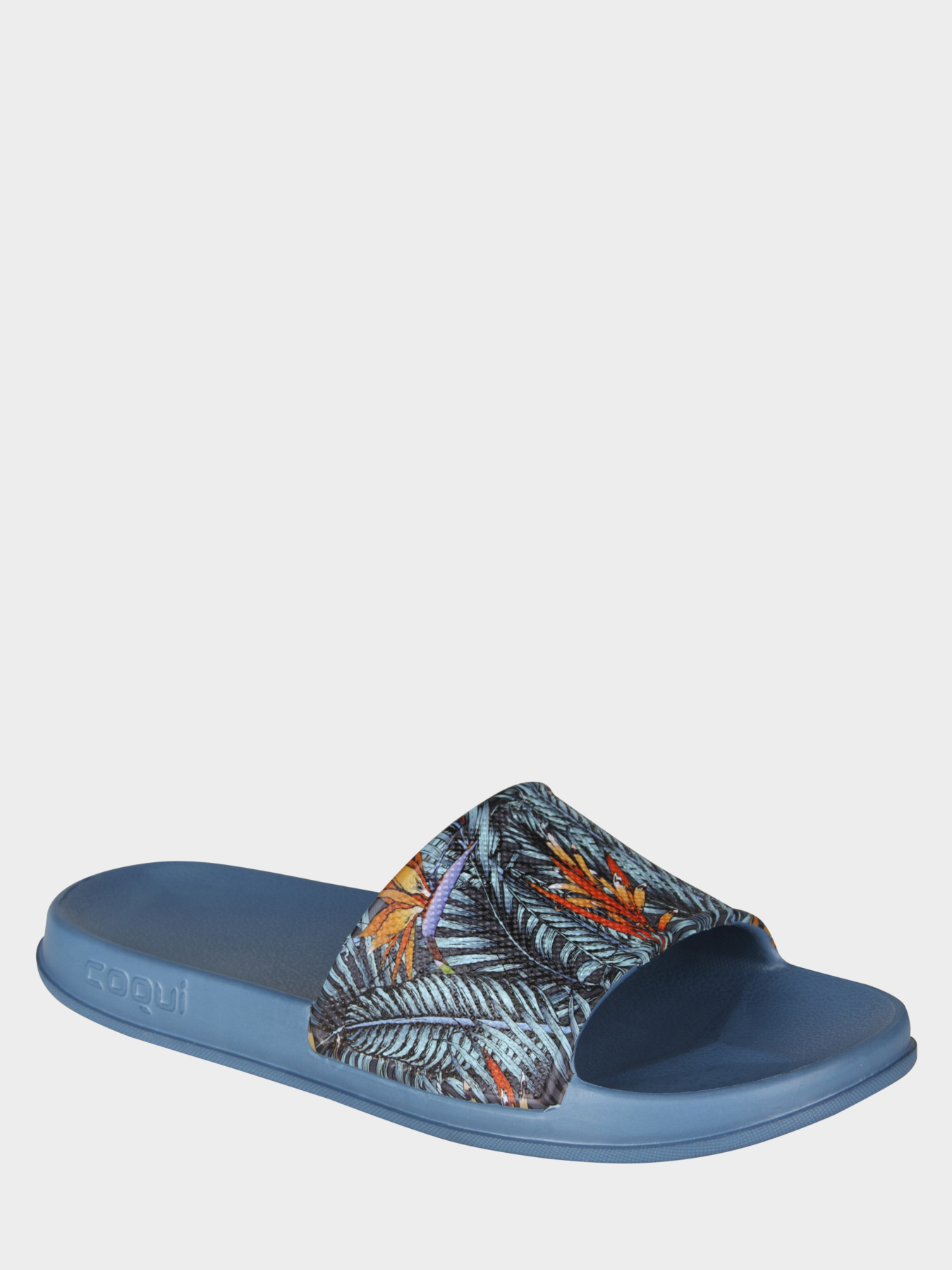 Шльопанці COQUI модель 7082Niagara_blue_tropical_printed Шльопанці COQUI модель 7082Niagara_blue_tropical_printed Фото