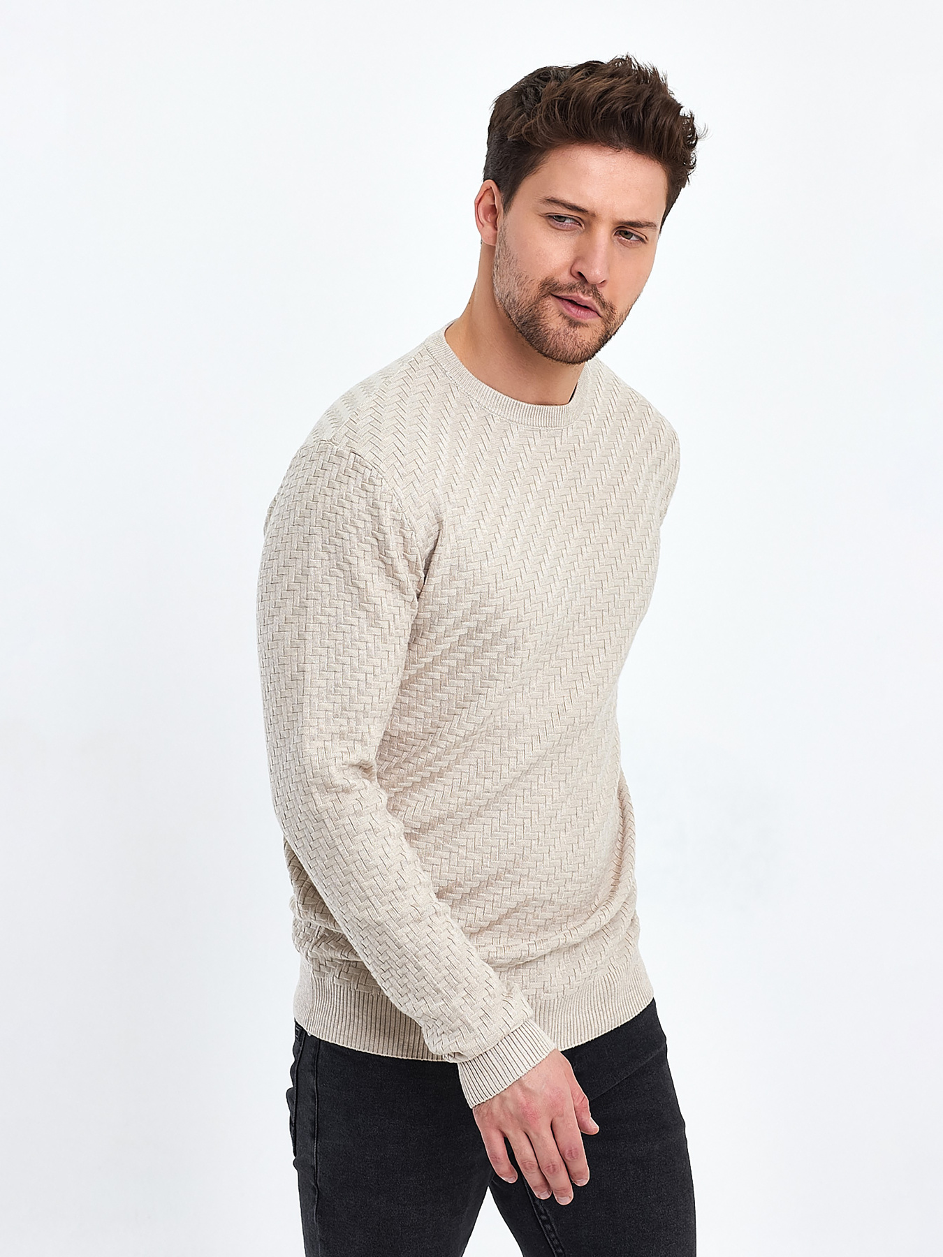 Свитры и кардиганы Trend Collection модель TC10466BeigeSVTRMN Фото