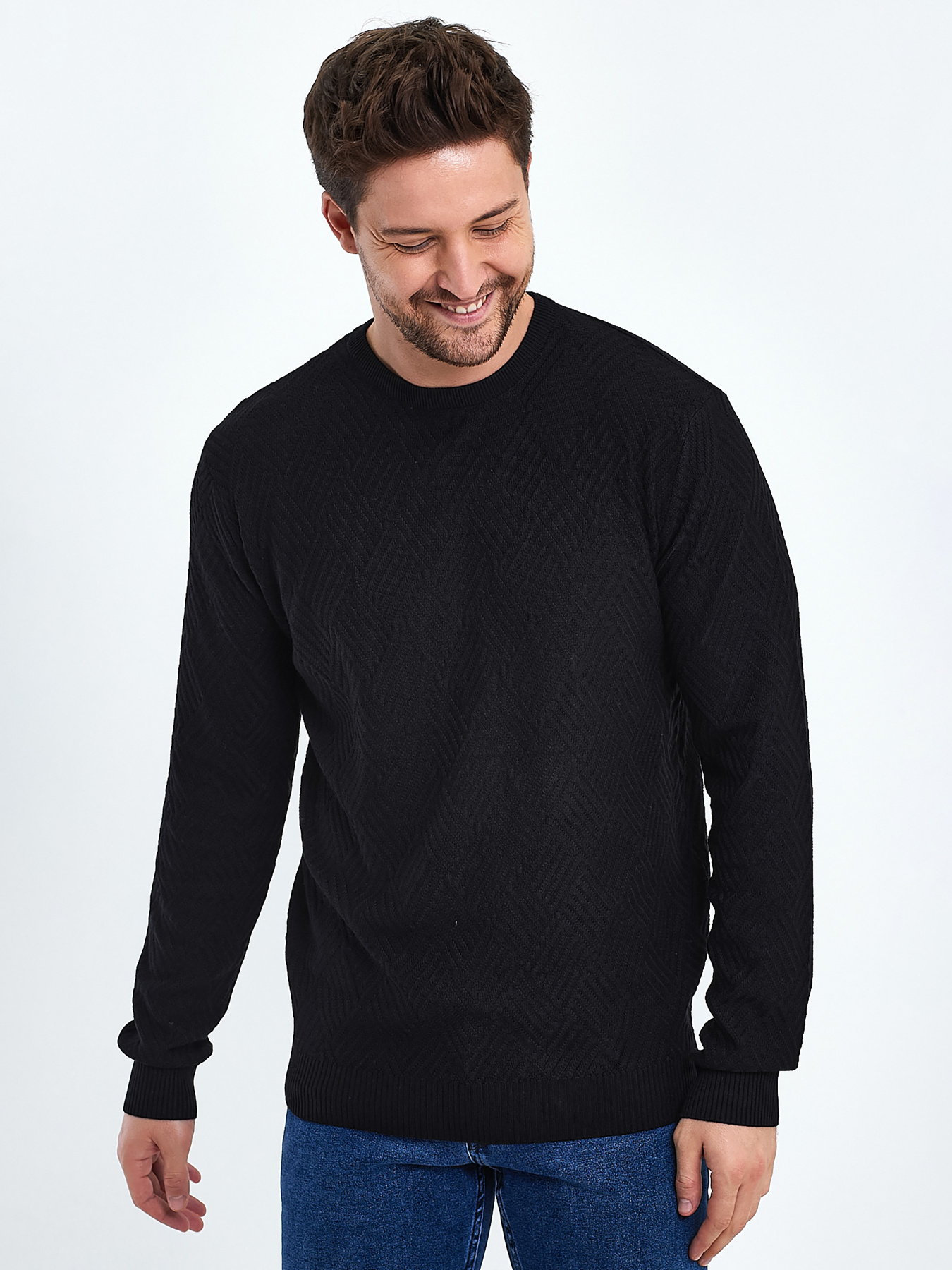 Светри та кардигани Trend Collection модель TC10395BlackSVTRMN Фото