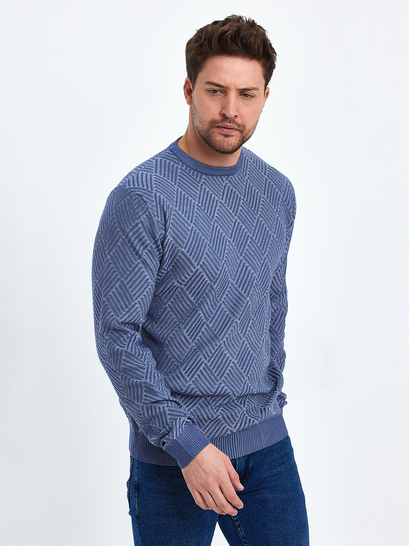 Свитры и кардиганы Trend Collection модель TC10393LightBlueSVTRMN Фото