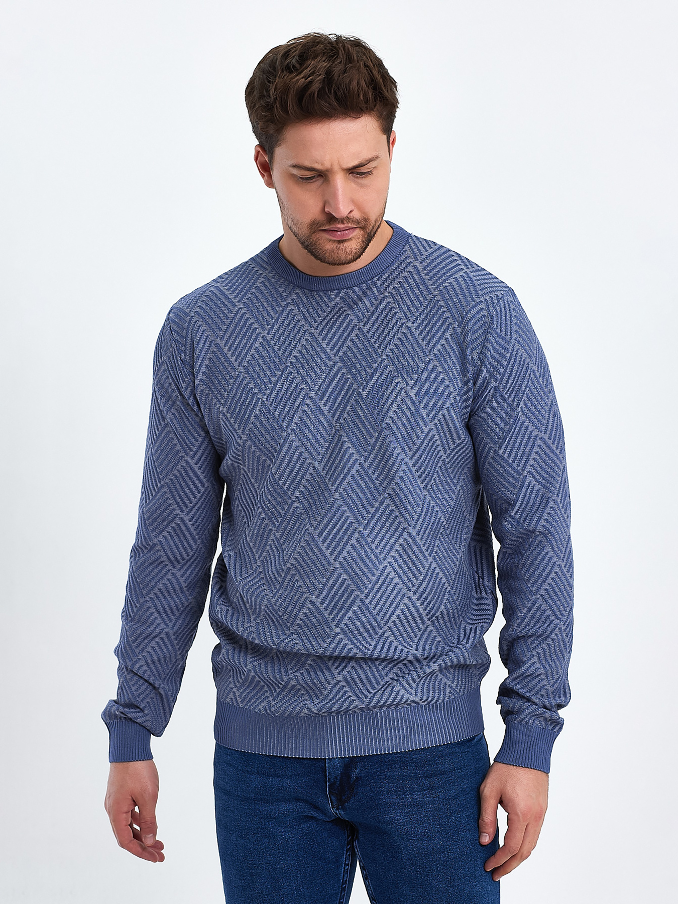 Свитры и кардиганы Trend Collection модель TC10393LightBlueSVTRMN Фото