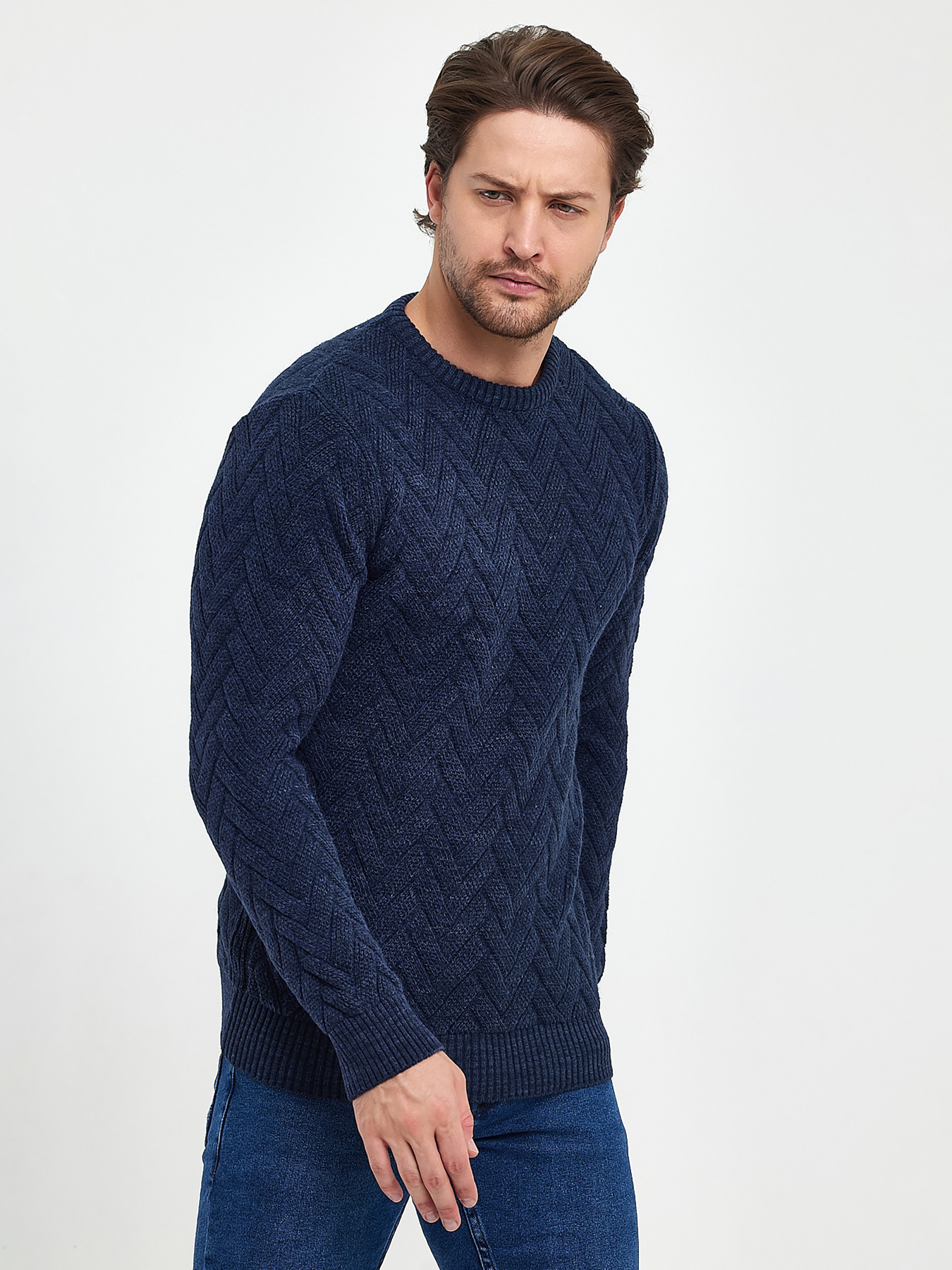 Свитры и кардиганы Trend Collection модель TC10215BlueSVTRMN Фото
