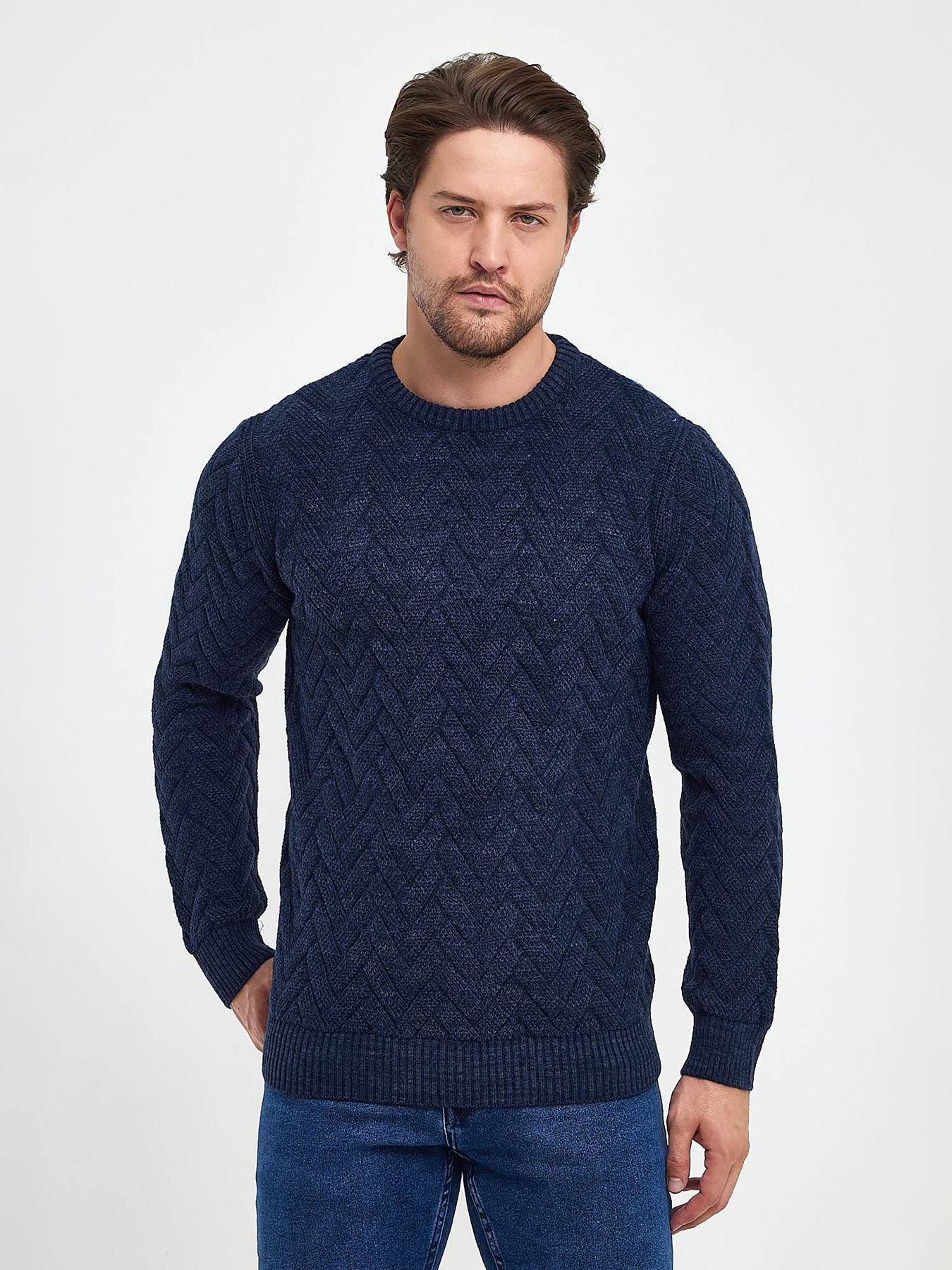 Свитры и кардиганы Trend Collection модель TC10215BlueSVTRMN Фото