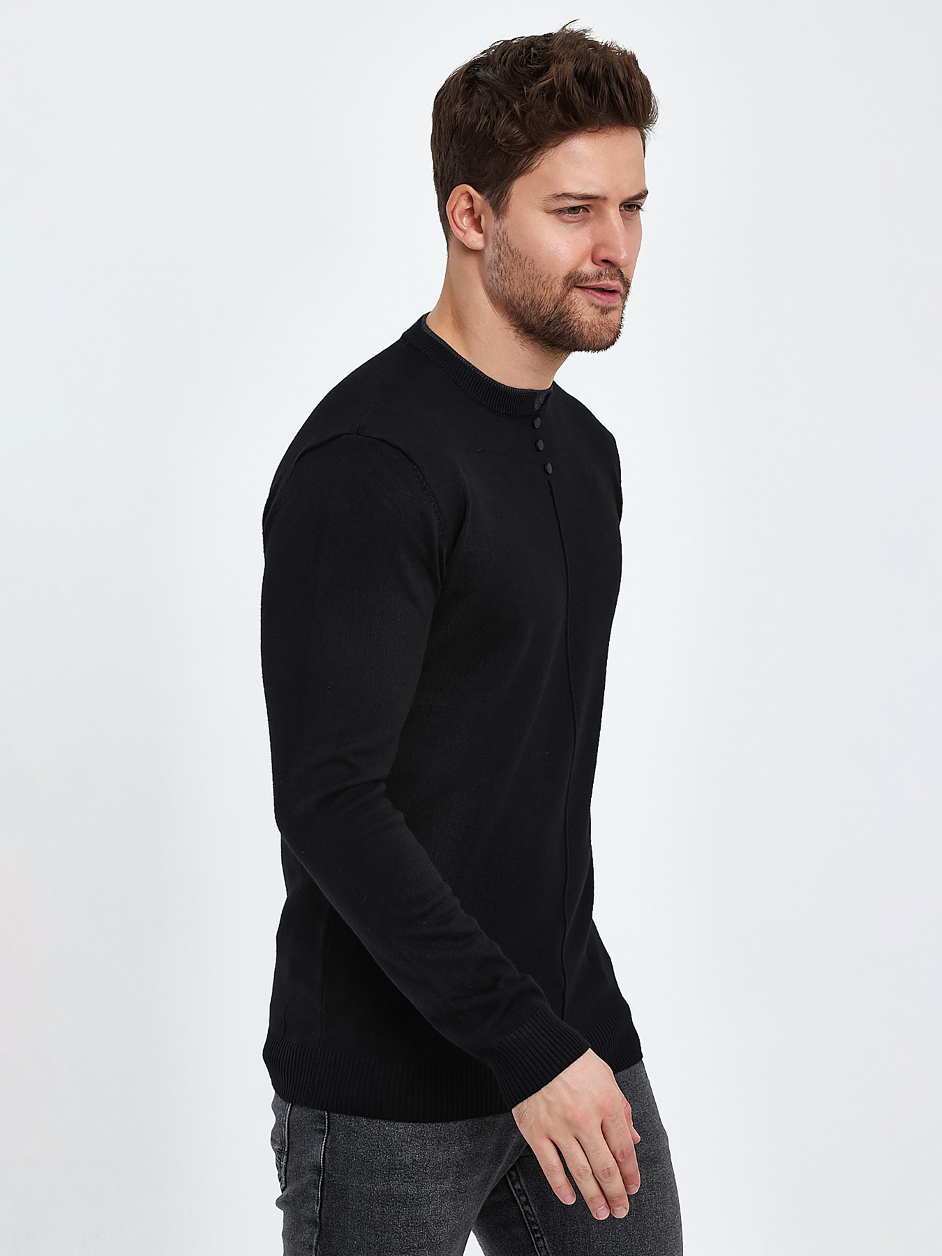 Свитры и кардиганы Trend Collection модель TC10163BlackSVTRMN Фото