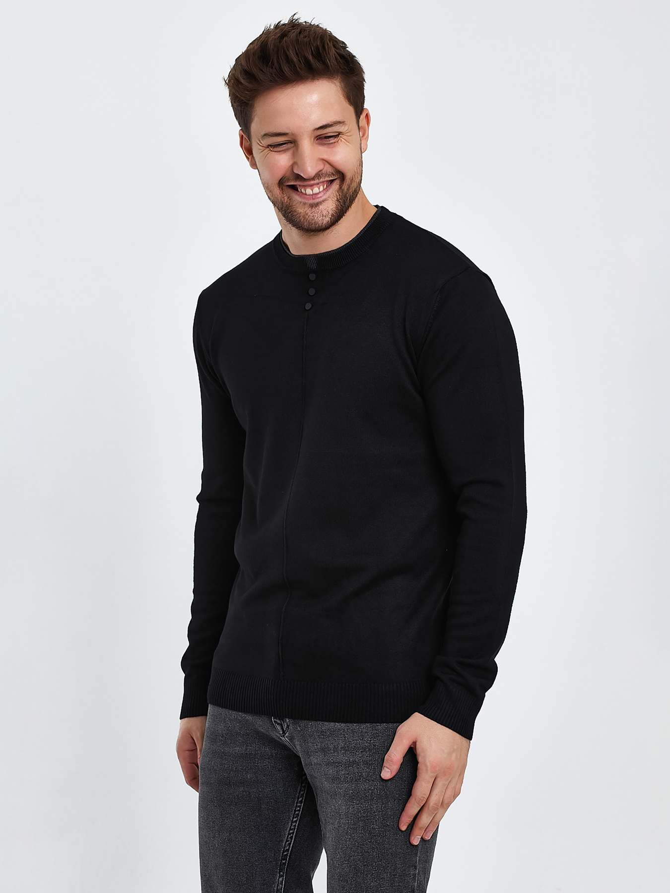 Свитры и кардиганы Trend Collection модель TC10163BlackSVTRMN Фото