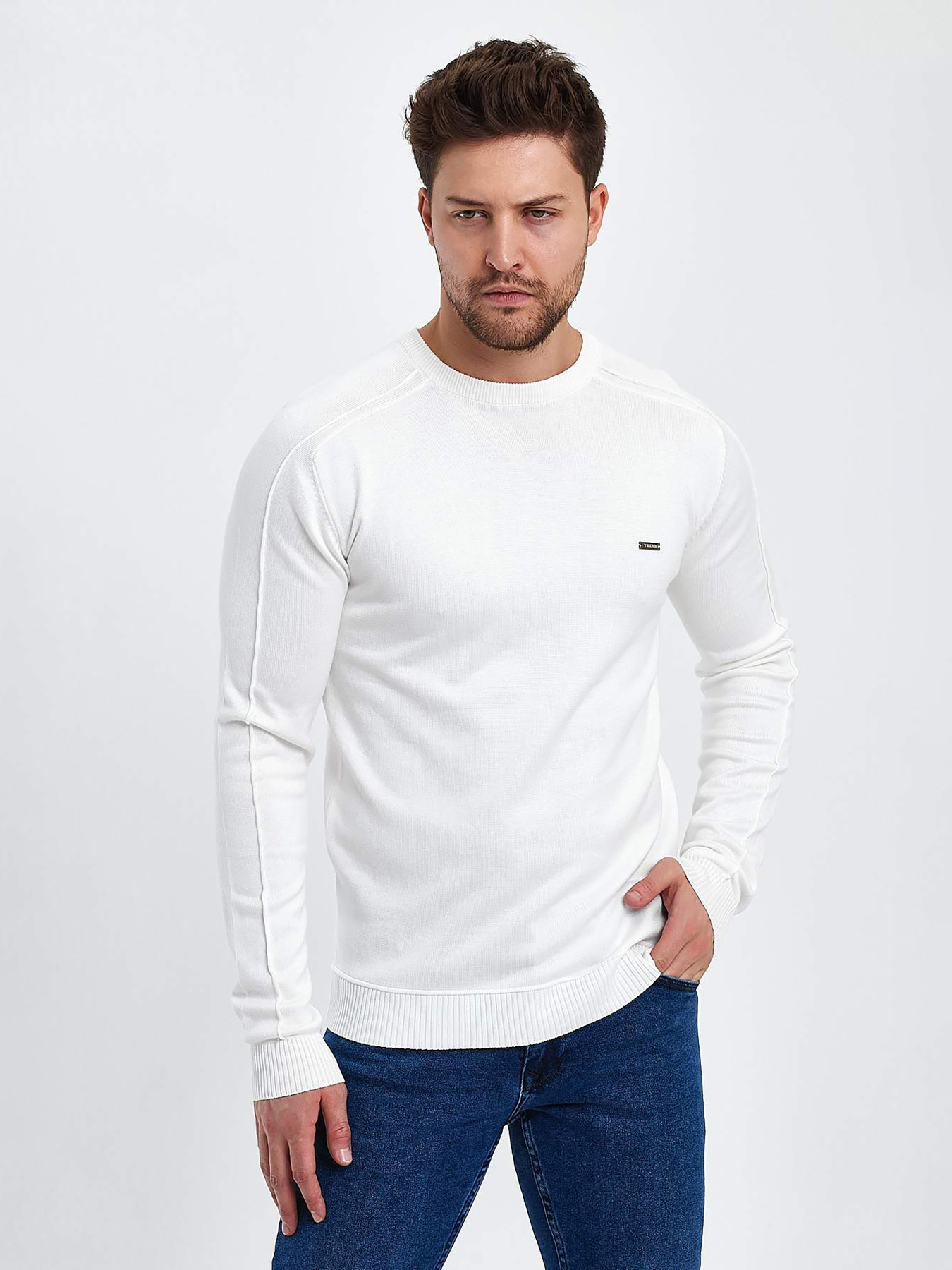 Свитры и кардиганы Trend Collection модель TC10160WhiteSVTRMN Фото