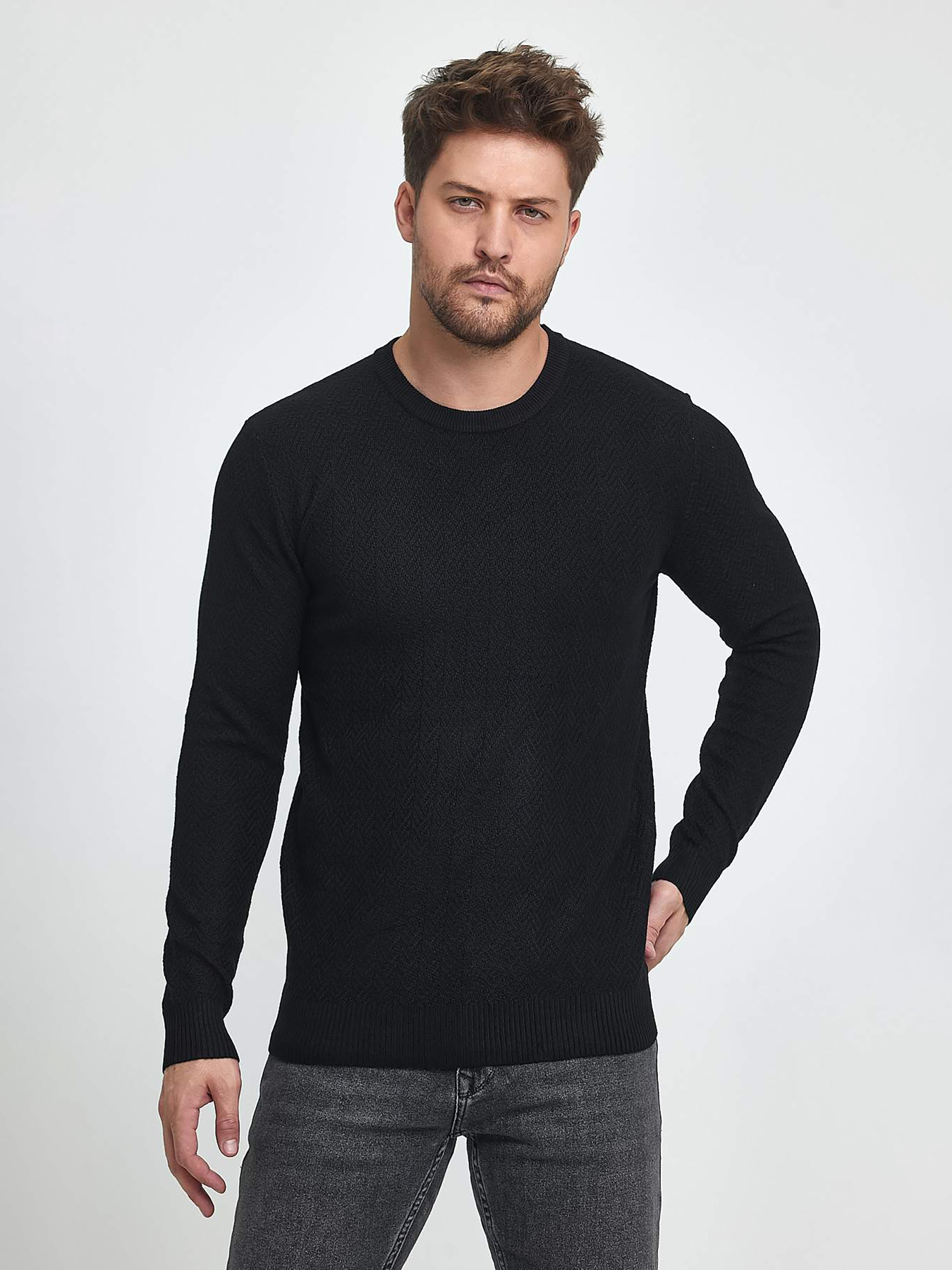 Свитры и кардиганы Trend Collection модель TC9917BlackSVTRMN Фото