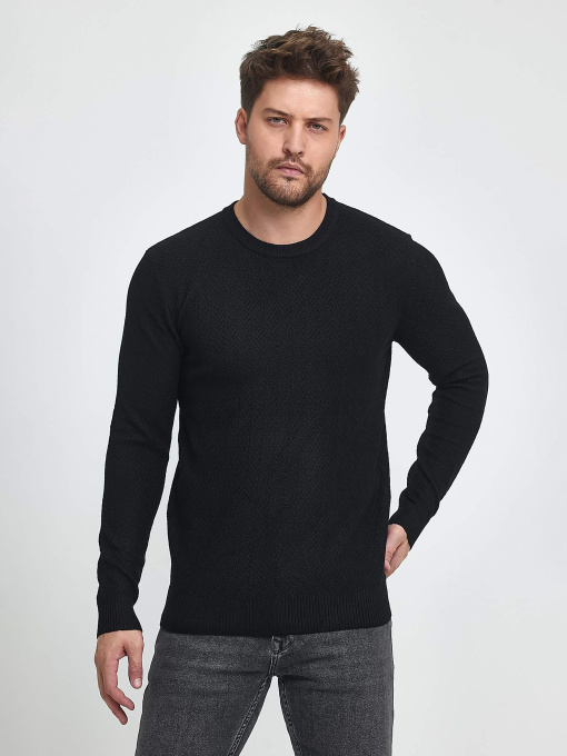 Свитры и кардиганы Trend Collection модель TC9917BlackSVTRMN Фото