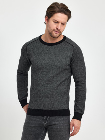 Свитры и кардиганы Trend Collection модель TC9892BlackGreySVTRMN Фото