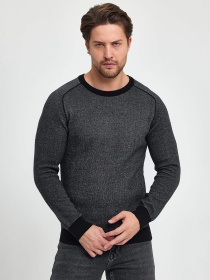 Свитры и кардиганы Trend Collection модель TC9892BlackGreySVTRMN Фото