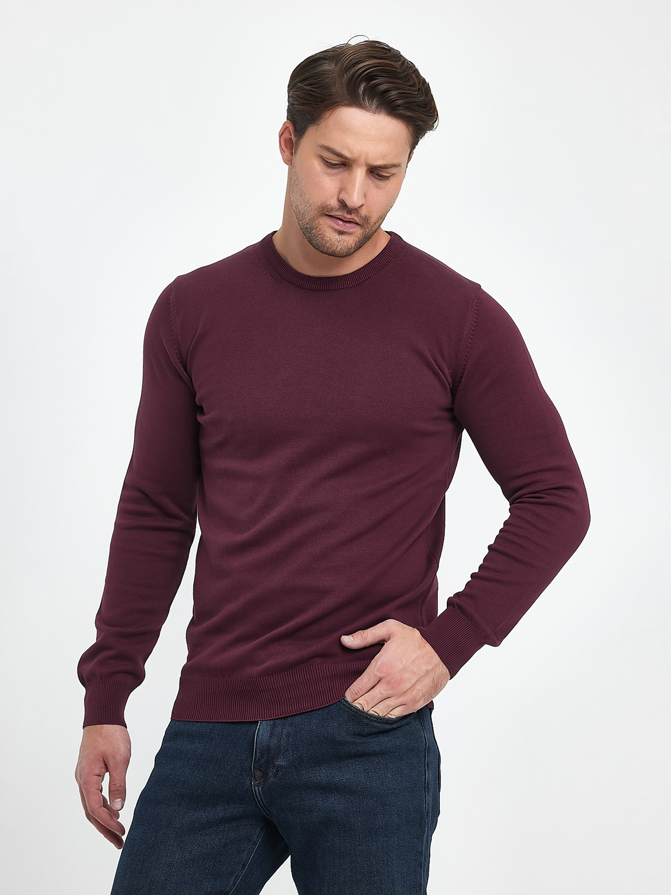 Свитры и кардиганы Trend Collection модель TC9669PlumSVTRMN Фото