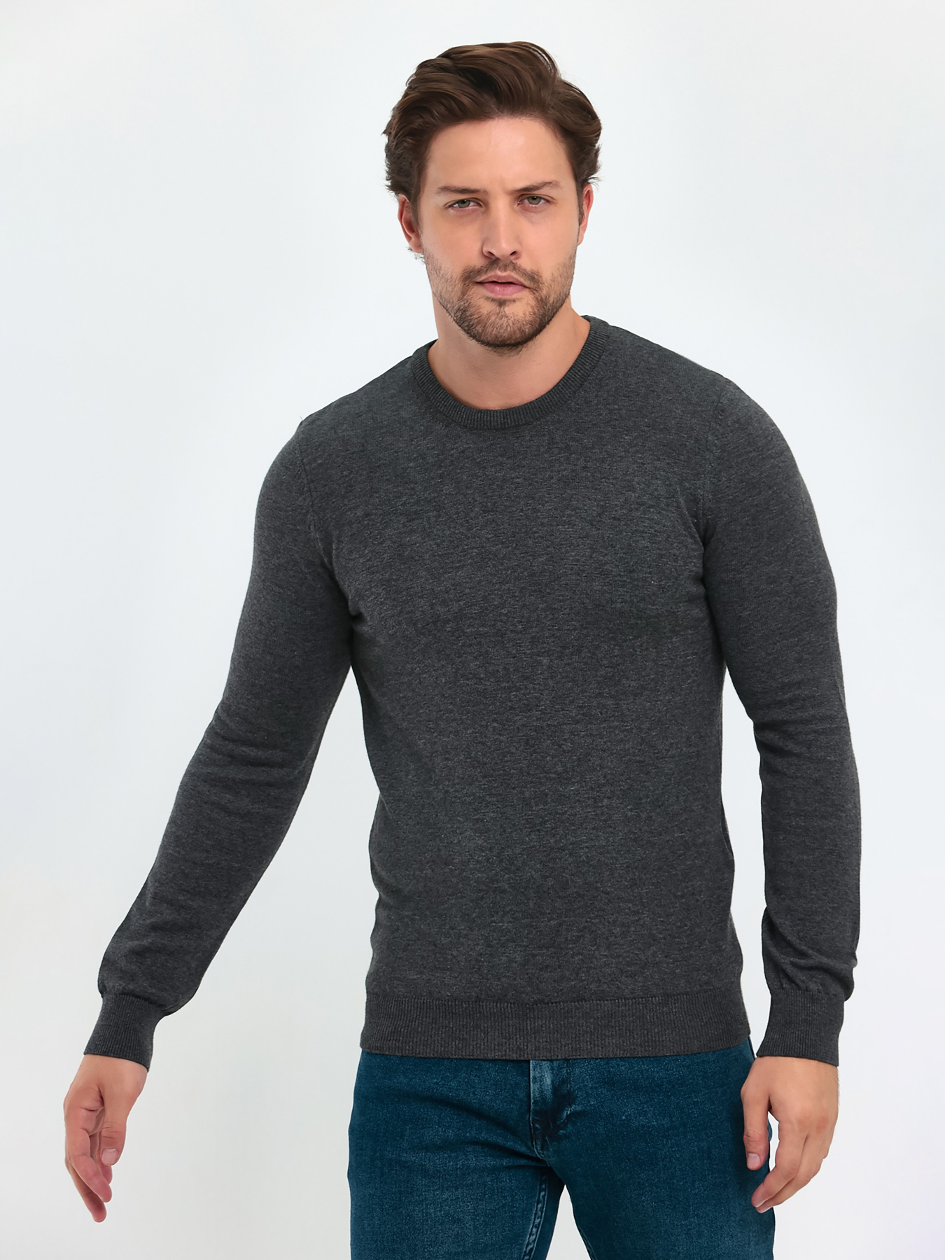 Свитры и кардиганы Trend Collection модель TC9614LightGreySVTRMN Фото