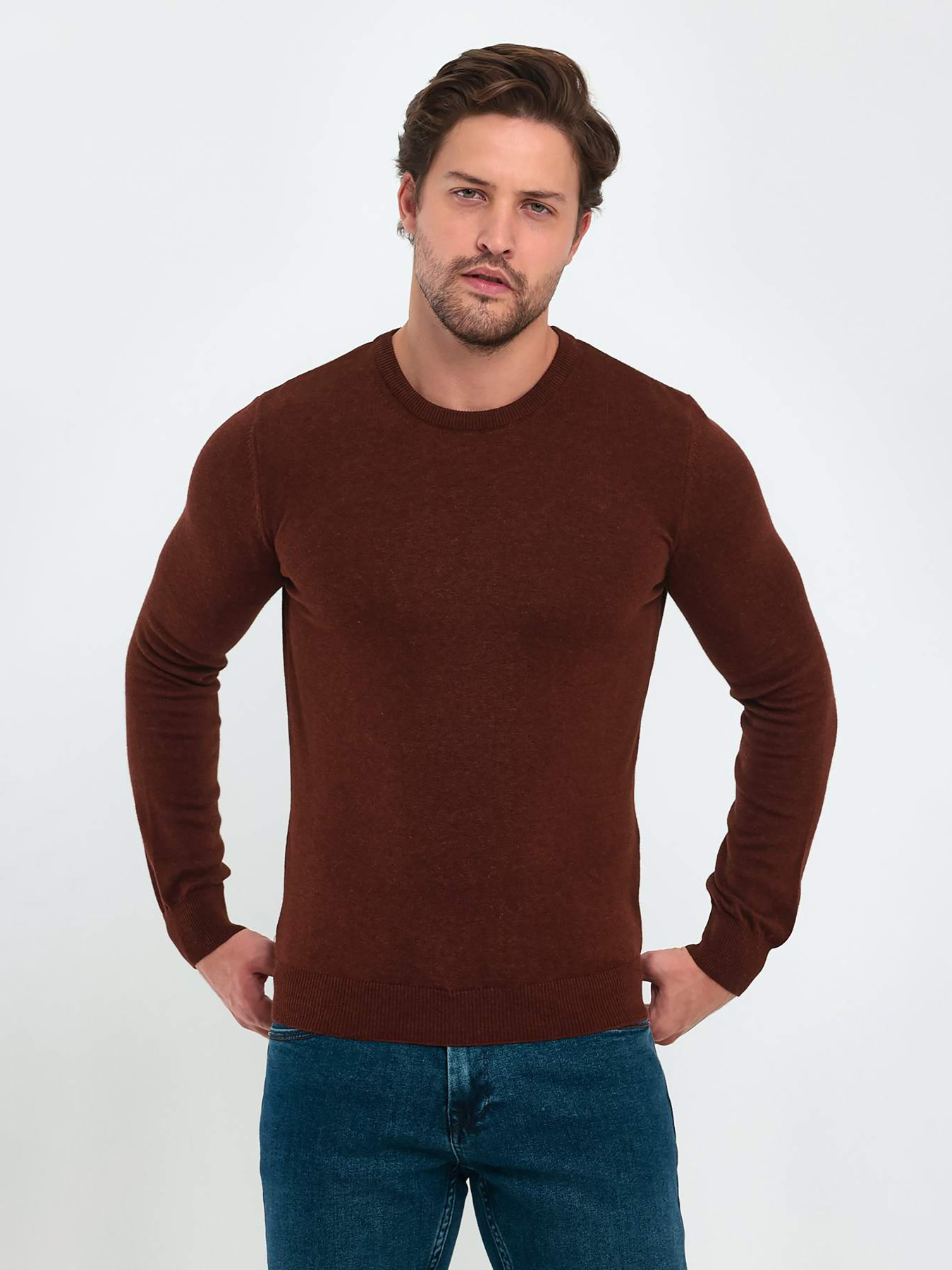 Свитры и кардиганы Trend Collection модель TC9612DarkBrownSVTRMN Фото