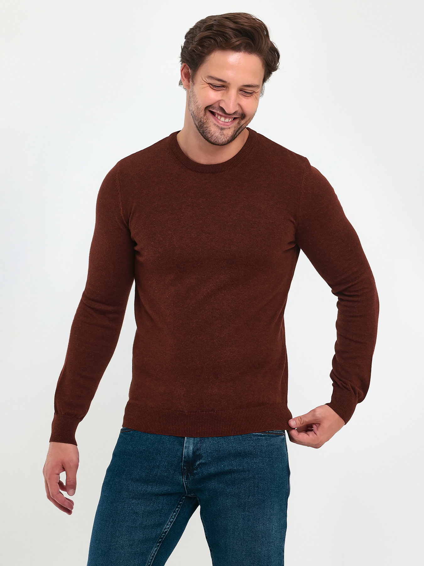 Свитры и кардиганы Trend Collection модель TC9612DarkBrownSVTRMN Фото