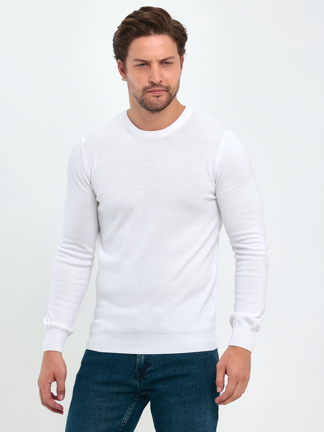 Свитры и кардиганы Trend Collection модель TC9610WhiteSVTRMN Фото