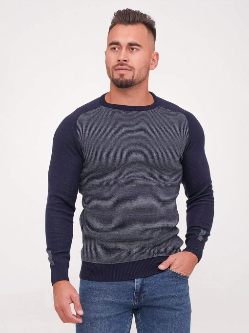 Свитры и кардиганы Trend Collection модель TC6812GreyBlueSVTRMN Фото