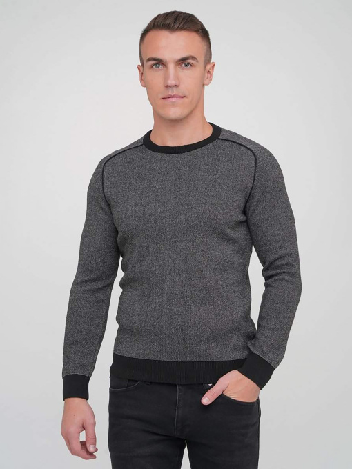 Свитры и кардиганы Trend Collection модель TC5467BlackWhiteSVTRMN Фото