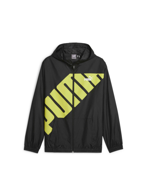 Куртки и дубленки PUMA Hooded Graphic Windbreaker модель 623837 Фото