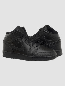Кросівки Jordan 1 Mid (Gs) модель 554725-091 Фото