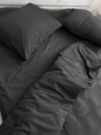 Комплект постельного белья Black чёрного цвета Ecotton модель 24554 Фото
