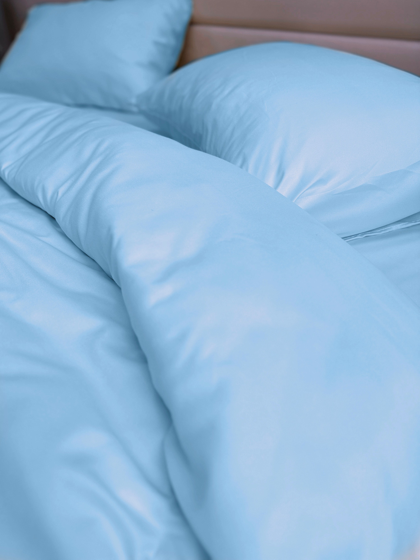 Комплект постільної білизни Blue блакитного кольору Ecotton модель 24557 Комплект постільної білизни Blue блакитного кольору Ecotton модель 24557 Фото