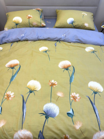 Комплект постельного белья с Одуванчиками горчичный Ecotton модель 23751-21211 Фото