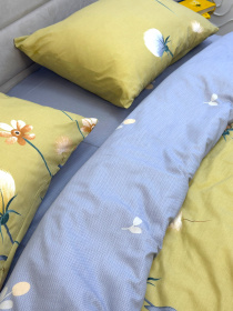 Комплект постельного белья с Одуванчиками горчичный Ecotton модель 23751-21211 Фото