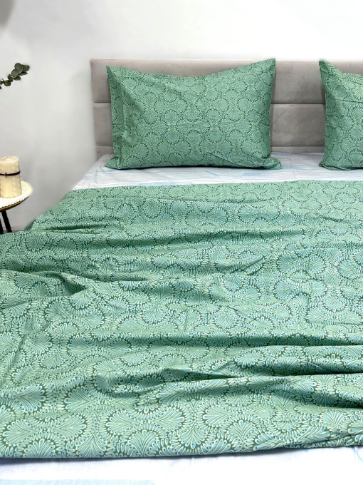 Комплект постельного белья зелёный Турецкий огурец Ecotton модель 23663 Фото