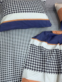 Комплект постельного белья синяя Геометрия Ecotton модель 23666-21215 Фото
