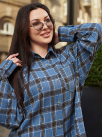 Рубашки Jadone Fashion модель Sorochka_Rani_blueN Фото