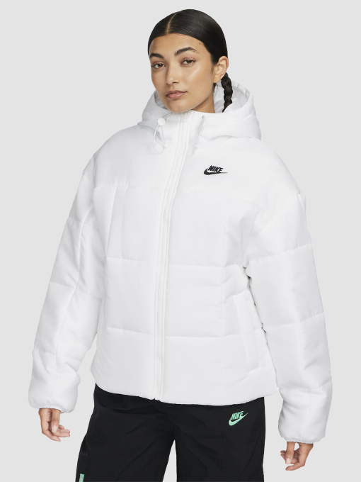 Куртки та дублянки NIKE Sportswear Classic Puffer Therma-Fit Loose Hooded Jacket модель FB7672-100 Фото