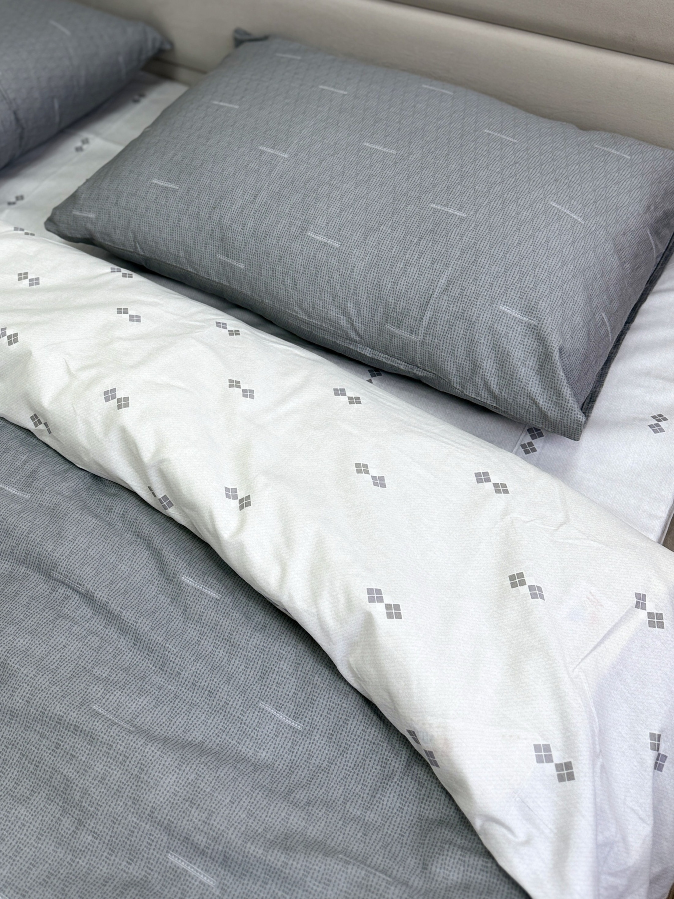 Комплект постельного белья Абстракционный дуэт двусторонний Ecotton модель 23672-21205 Фото