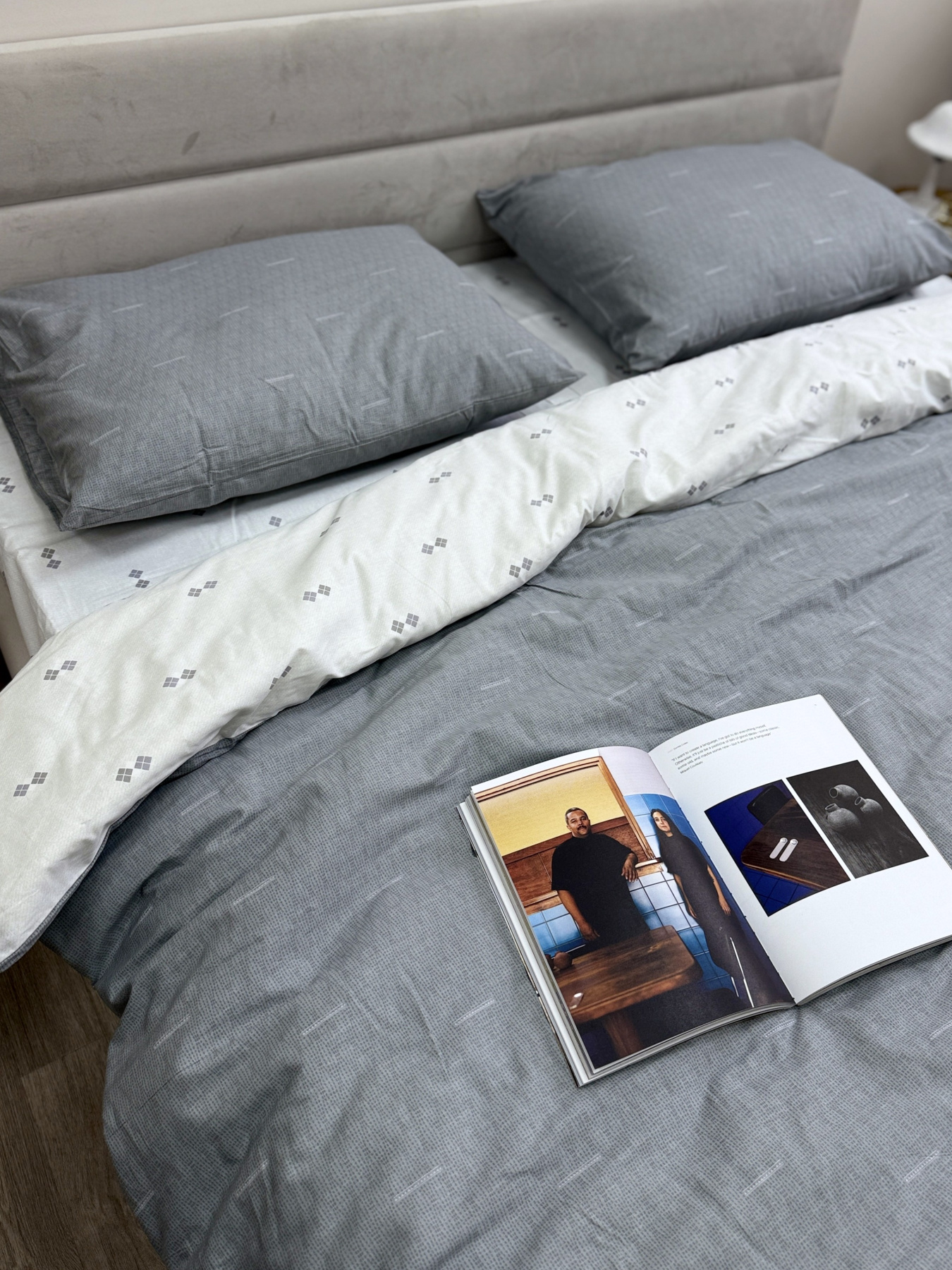 Комплект постельного белья Абстракционный дуэт двусторонний Ecotton модель 23672-21205 Фото