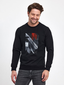 Худі та світшоти Trend Collection модель TC9555BlackSVTSHT Фото