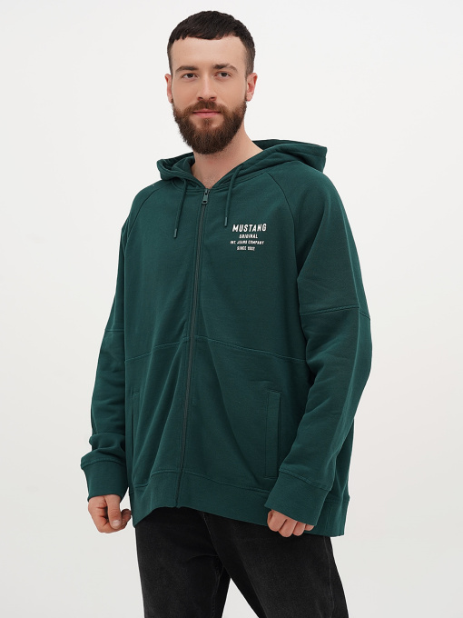 Худи и свитшоты Mustang Jeans Bastian Paneled Zip- Up модель 1014510 Фото