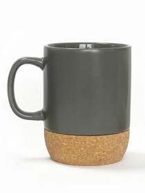 Чашка з корковою підставкою сіра MBM HOME модель KP-14 GRAY Фото