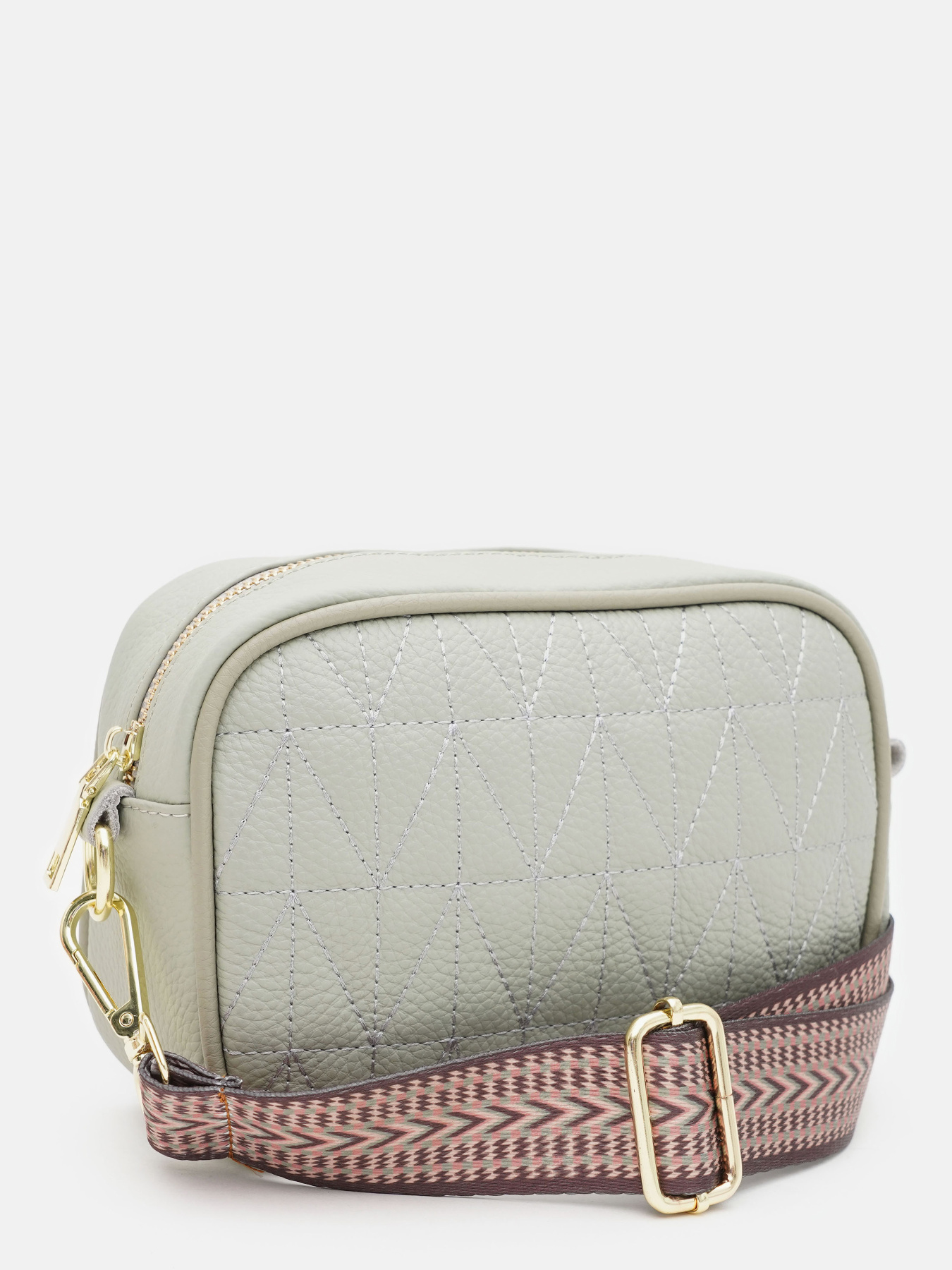 Сумки Borsa Leather модель K16602ol-oliva Фото