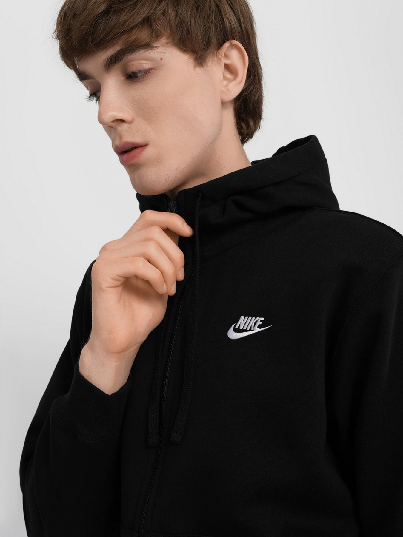 Худі та світшоти NIKE M Nsw Club Hoodie Fz Bb модель BV2645-010 Худі та світшоти NIKE M Nsw Club Hoodie Fz Bb модель BV2645-010 Фото
