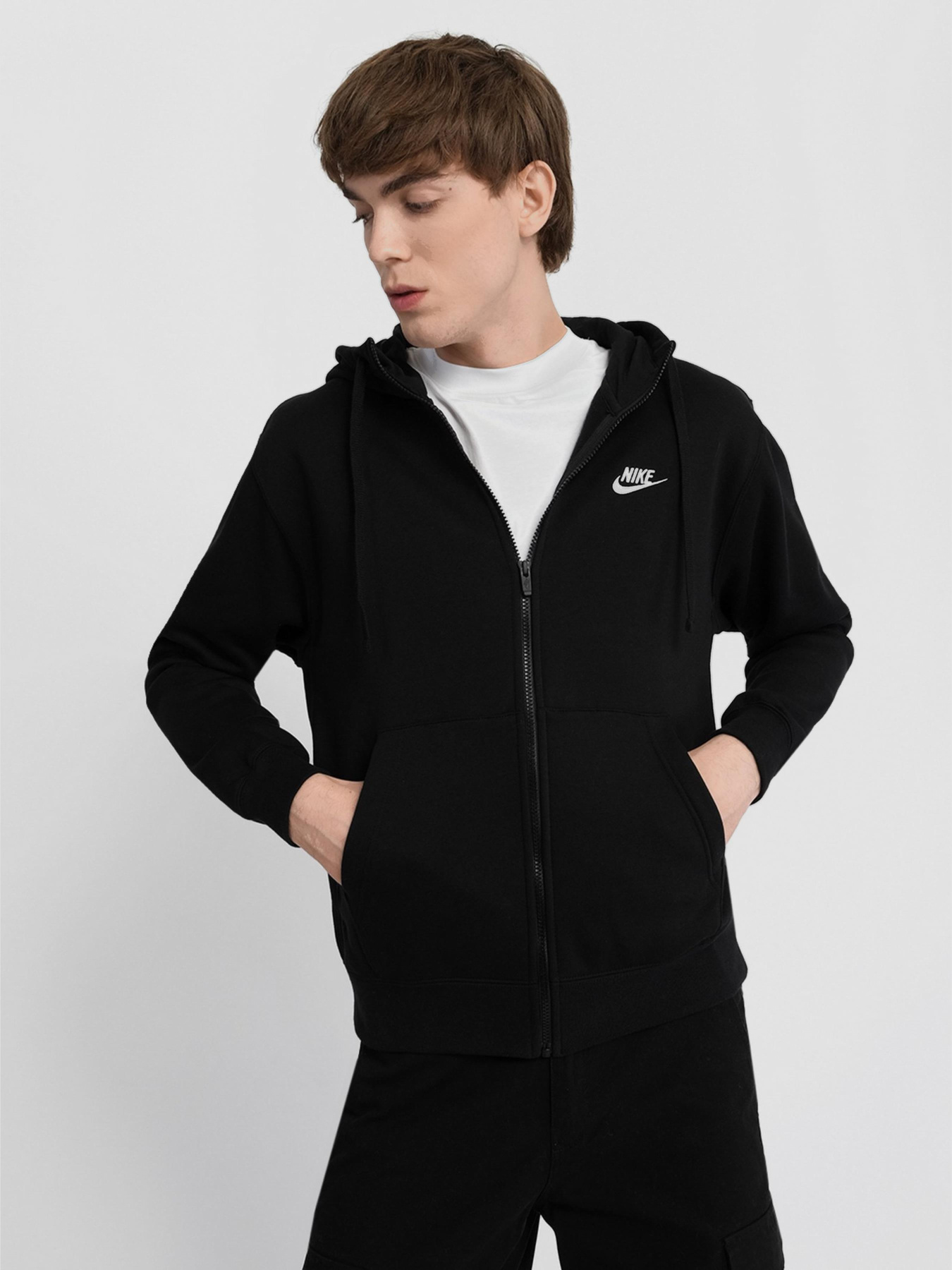 Худі та світшоти NIKE M Nsw Club Hoodie Fz Bb модель BV2645-010 Худі та світшоти NIKE M Nsw Club Hoodie Fz Bb модель BV2645-010 Фото