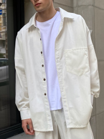 Сорочки IJ модель ij-sorochka-linen-milk-man Фото